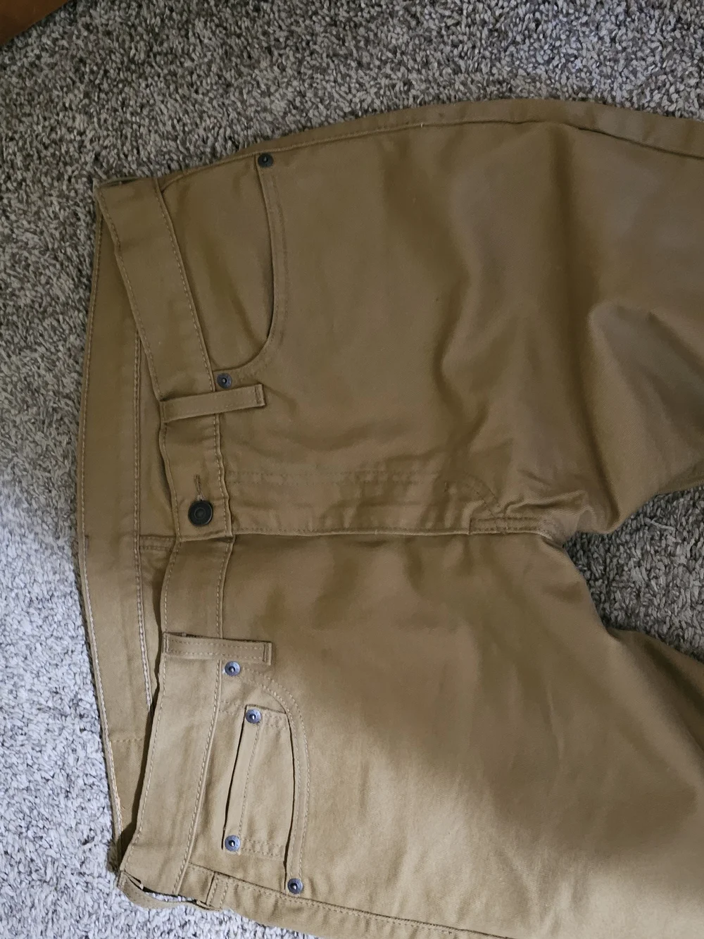Levi's Tan Khaki Jeans with Red Patch